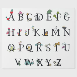 PAPEL DE REGALO PERIÓDICO DE RAPAS: CARTA ALPHABET