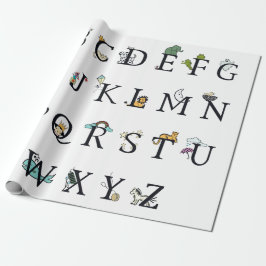 PAPEL DE REGALO PERIÓDICO DE RAPAS: CARTA ALPHABET