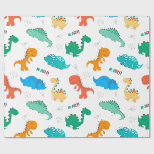 PAPEL DE REGALO PERIÓDICO DE RAPAS: DINOSAURIOS