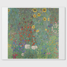 PAPEL DE REGALO PERIÓDICO DE RAPAS: GUSTAV KLIMT : FARM GARDEN