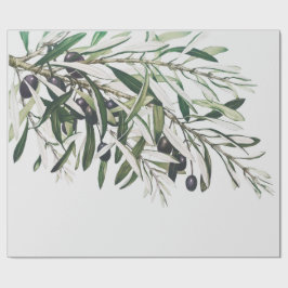 PAPEL DE REGALO PERIÓDICO DE RAPAS: MERRY CHRISTMAS OLIVE BRANCH