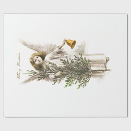 PAPEL DE REGALO PERIÓDICO DE RAPAS: VINTAGE CHRISTMAS ANGEL
