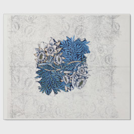 Papel De Regalo PERIÓDICO DE RAPAS: WILLIAM MORRIS : TULIP y WILLO