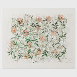 PAPEL DE REGALO PERIÓDICO DE RAPAS: WILLIAM MORRISE : JASMINE