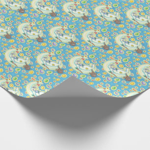 PAPEL DE REGALO PERIÓDICO DE TRANSMISIÓN DE SUEÑOS DE BUNNY JELLY