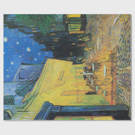 Papel De Regalo PERIÓDICO : Van Gogh : TERRAZA DE CAFETERÍA POR LA