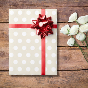 Papel De Regalo Perla pequeños puntos de polka