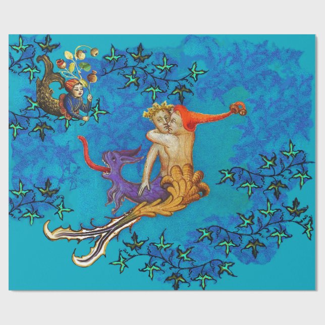 Papel De Regalo ¿PERO QUÉ ESTÁS MIRANDO? Sirena y Triton (Superficie plana)
