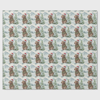 Papel De Regalo Perrito de Chesapeake Bay en Navidad