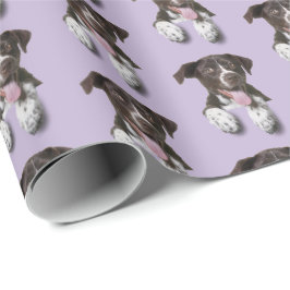 Papel De Regalo perrito de perrito morado
