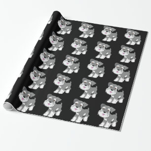 Papel De Regalo Perrito del Schnauzer miniatura