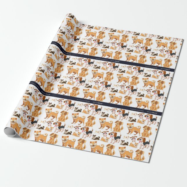 Papel De Regalo Perro (Desenrollado)