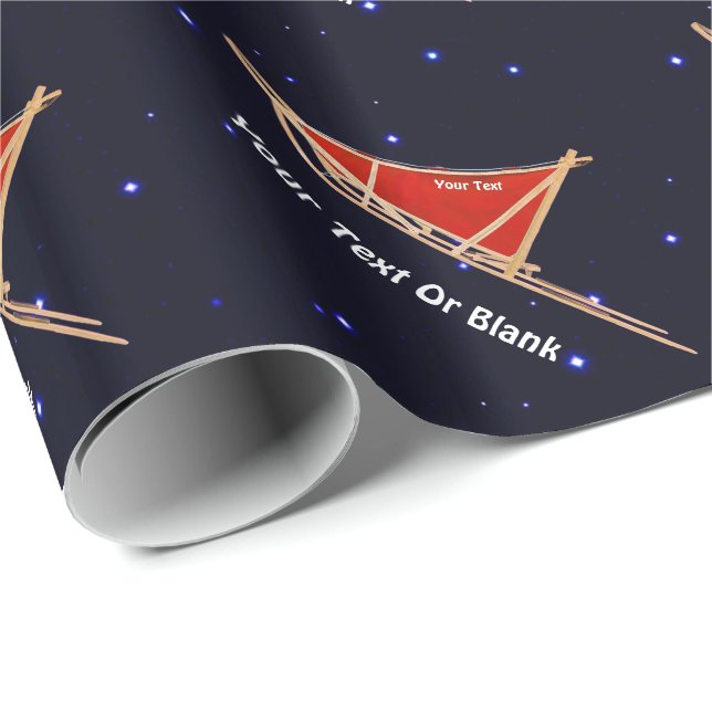 Papel De Regalo Perro arrojado sobre estrellas (Esquina del rollo)