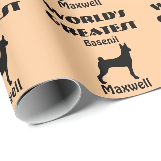 Papel De Regalo Perro Basenji más grande del mundo (Esquina del rollo)