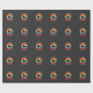 Papel De Regalo Perro Basset Retriever Atardecer Retro