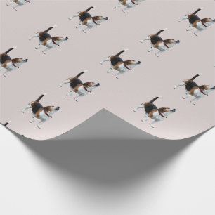 Papel De Regalo Perro Beagle de Amanecer Cuto