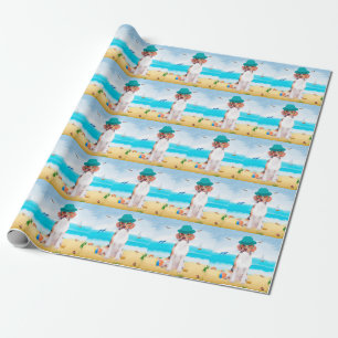 Papel De Regalo Perro Beagle En La Playa