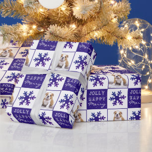 Papel De Regalo Perro Cachorro Mascota Morado Foto Copo de Nieve N