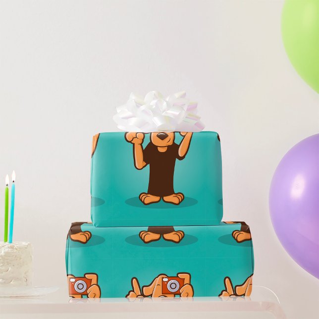 Papel De Regalo Perro con cámara (Subido por el creador)