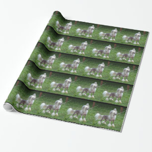 Papel De Regalo Perro con cresta chino alerta