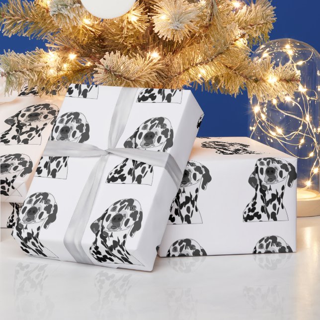 Papel De Regalo Perro Dálmata  (Vacaciones)