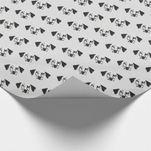 Papel De Regalo Perro dálmata con manchas negras