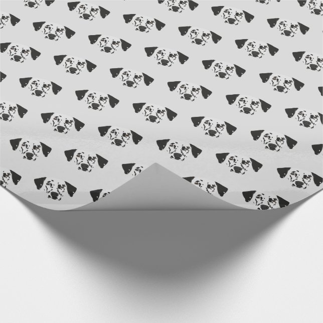 Papel De Regalo Perro dálmata con manchas negras (Esquina)