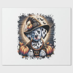 Papel De Regalo Perro Dálmata Halloween