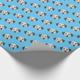 Papel De Regalo Perro Dalmatiano de manchas marrones