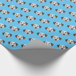 Papel De Regalo Perro Dalmatiano de manchas marrones