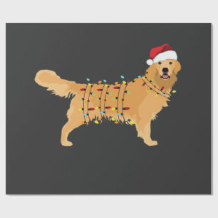 Papel De Regalo Perro de Agua Retriever Fiesta Navidad Luz Esencia