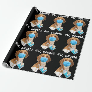 Papel De Regalo Perro De Ew Gente Usando Un Regalo De Beagle Lover