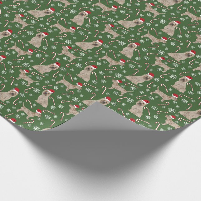 Papel De Regalo Perro de los Navidades Cairn Terrier (Esquina)