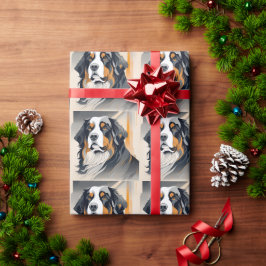 Papel De Regalo Perro de montaña bernés