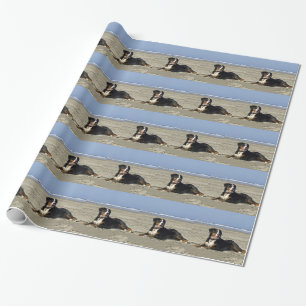 Papel De Regalo Perro de montaña de Bernese