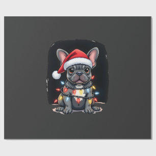 Papel De Regalo Perro de Navidad Bulldog Francés Xmas Frenchie Hom