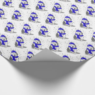 Papel De Regalo Perro de perro de perro de perro viejo inglés azul