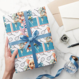 Papel De Regalo Perro de tenis Juguemos el juego