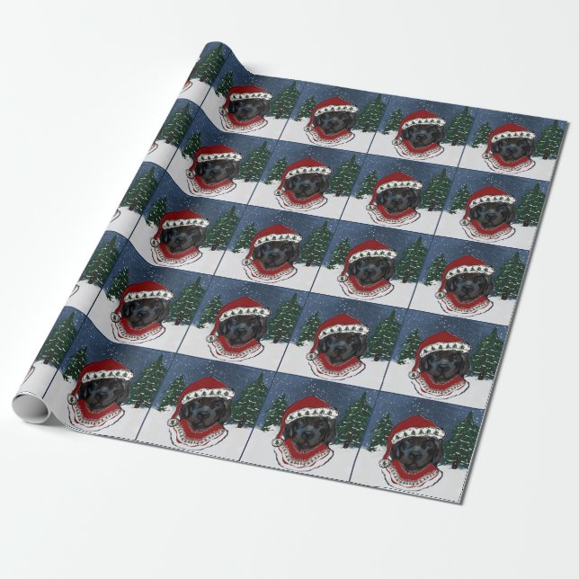 Papel De Regalo Perro de Terranova (Desenrollado)