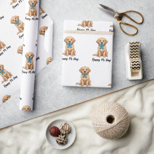 Papel De Regalo Perro del Día de Pi con Símbolo de Pi   Feliz Día 