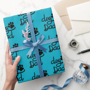 Papel De Regalo Perro Divertido Huella de Perro Papá Perro