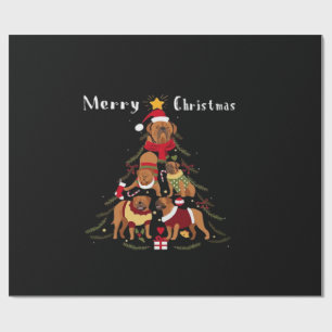 Papel De Regalo Perro Dogue de Bordeaux Mastín Francés árbol de Na