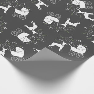 Papel De Regalo Perro escocés Baby Shower cachorro escocés gris 