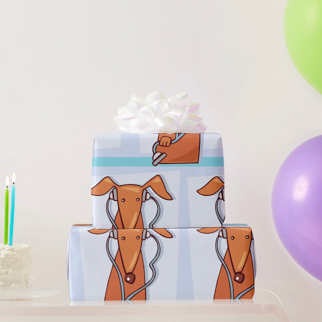 Papel De Regalo Perro escuchando música graciosa Auriculares (Subido por el creador)