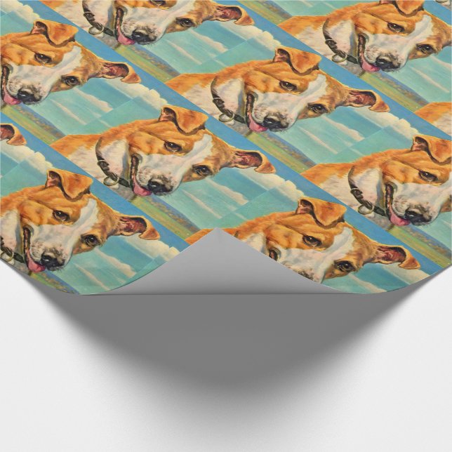 Papel De Regalo perro guapo perro (Esquina)