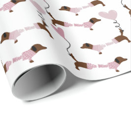 Papel De Regalo Perro lindo Dachshund Wiener Perro ser mío Valenti