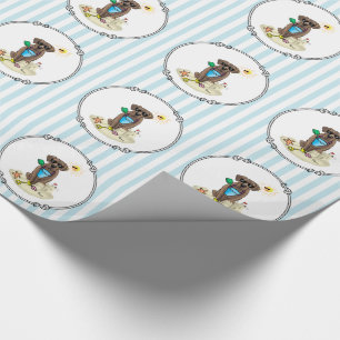Papel De Regalo Perro lindo verano playa Chocolate Labrador Recupe