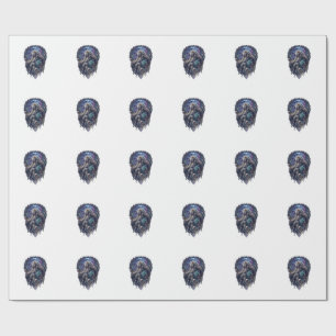 Papel De Regalo Perro Luna de Cristal Bosque Encantado_1