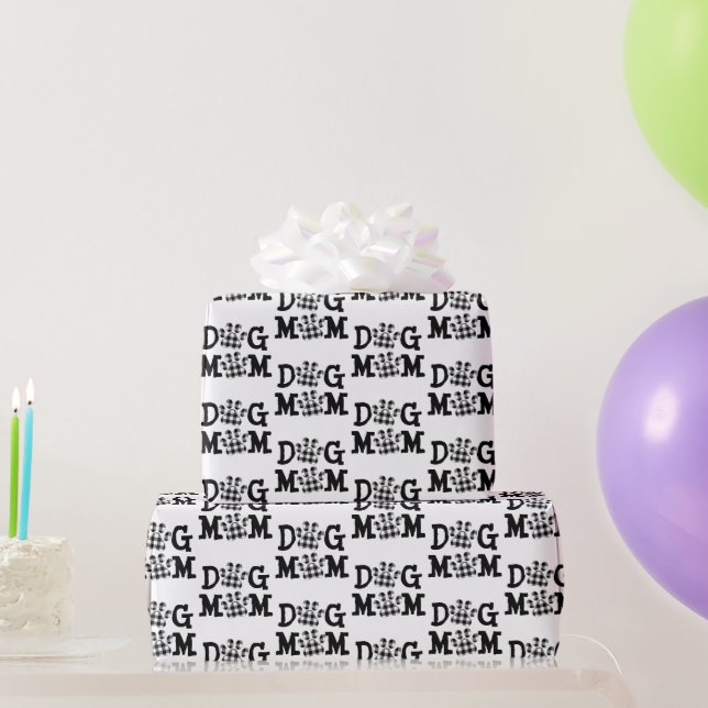 Papel De Regalo Perro Mamá Búfalo Tapado Perro Impresiones (Regalos de fiesta)