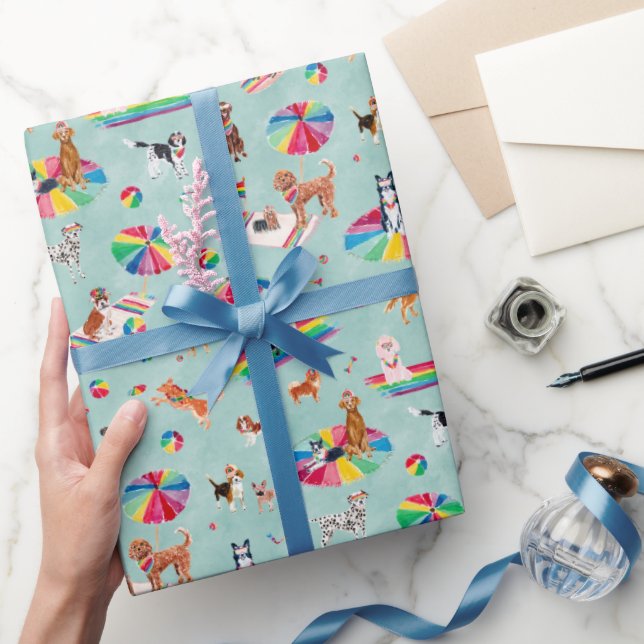 PAPEL DE REGALO PERRO ORGULLO ARCOÍRIS (Regalar)